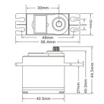 JX PDI 6221MG PDI-6221MG 20KG grande coppia di 180 gradi digitale Servo ingranaggi in metallo Servo per RC modelli elicottero pezzi di ricambio